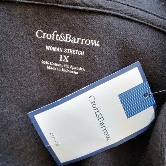 Croft & Barrow Floral Print Square Neck Blouse - Picture 3 of 3